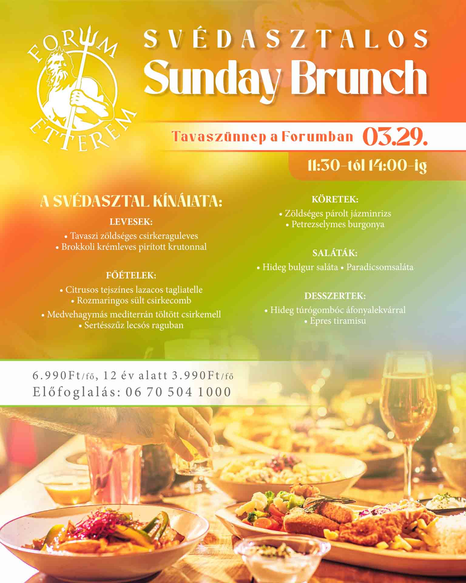 Forum Étterem | Tavaszköszöntő Sunday Brunch
