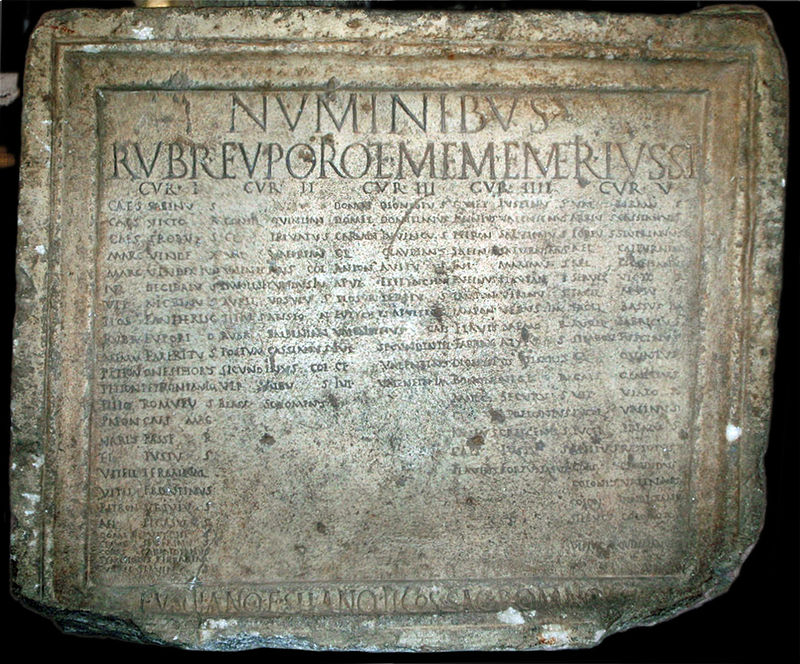 A város polgárainak névjegyzéke